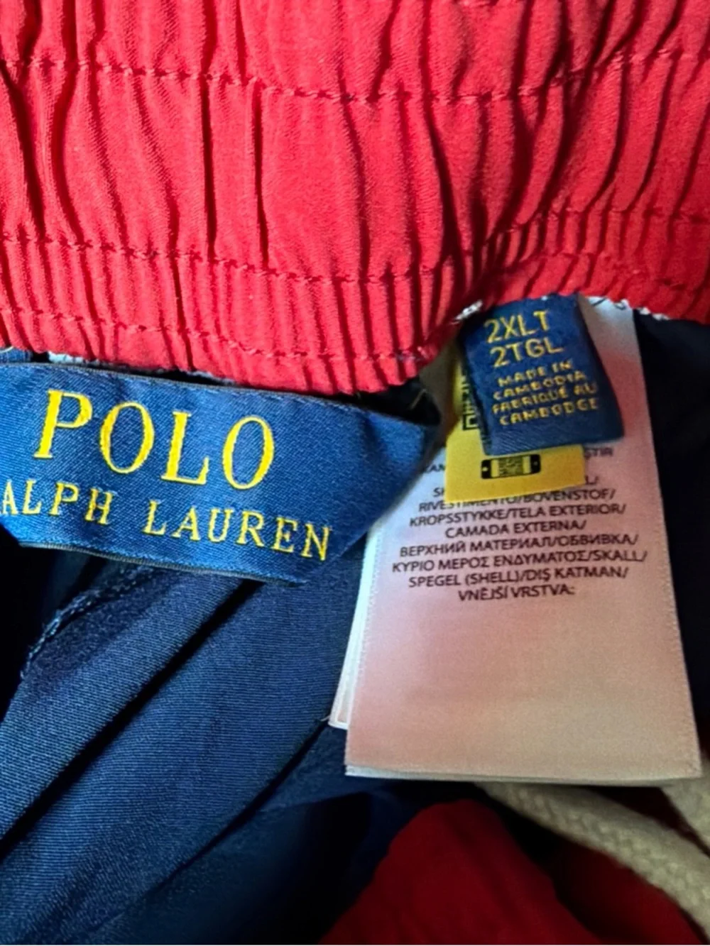 Polo Ralph Lauren Big & Tall Men's Royal Blue Solid Print Swim Trunks 2LT